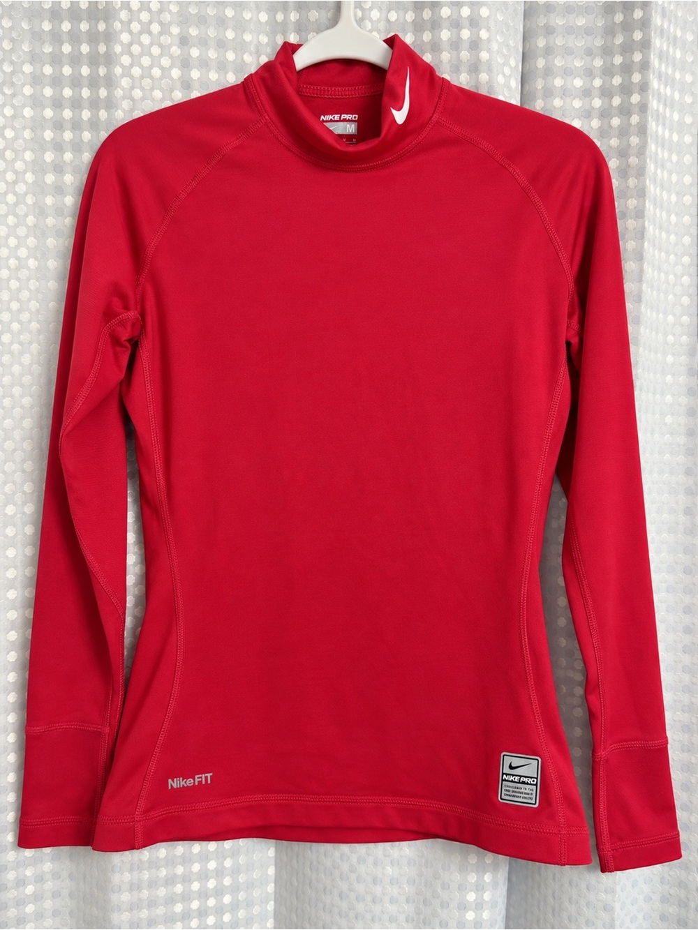 Nike Women’s Long-Sleeve Red Dri-FIT Top